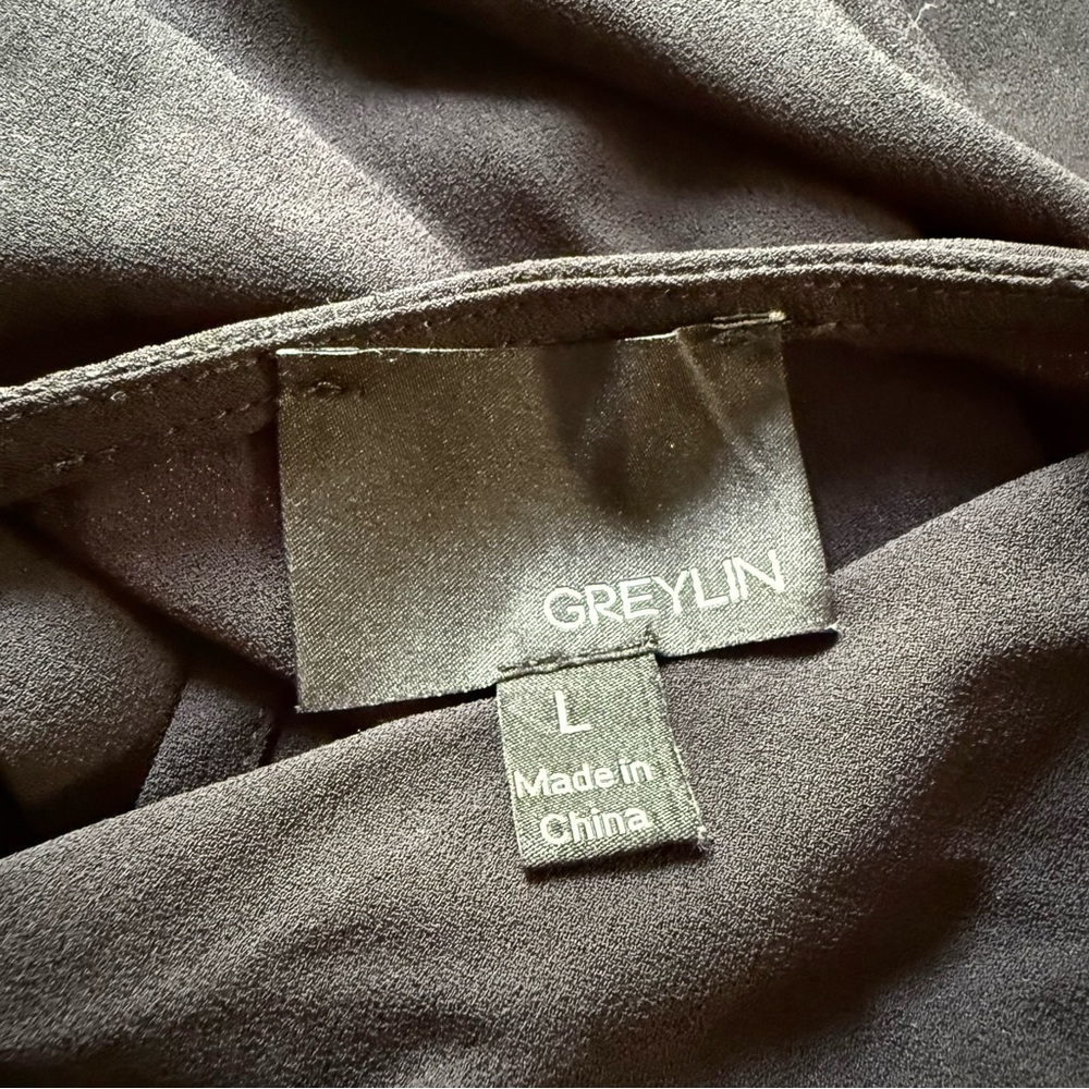 GREYLIN Black Ruffle Sleeve Top - Picture 4 of 5